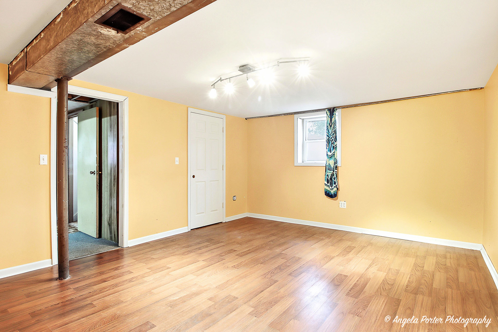 453 Willow Road Wauconda, IL 60084 - Photo 27 of 29 an empty room with wooden floor chandelier fan and windows