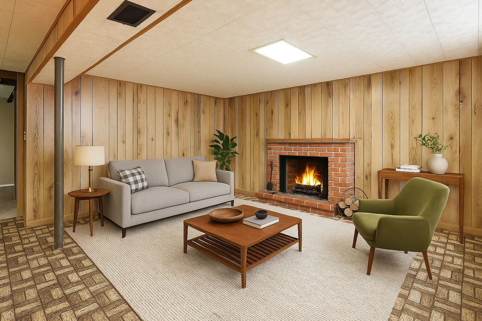 453 Willow Road Wauconda, IL 60084 - Photo 29 of 29 a living room with furniture and a fireplace