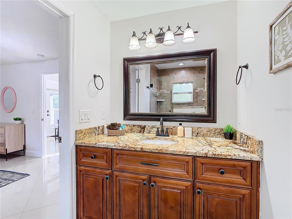 2907 West Arch Street Tampa, FL 33607 - Photo 23 of 48 a bathroom with a sink and a mirror