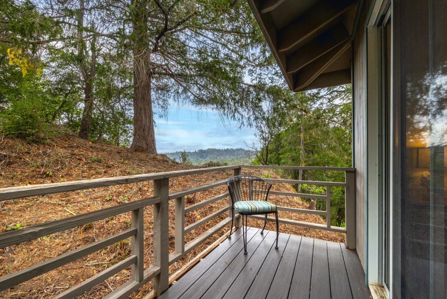 2345 Laurel Glen Road Soquel, CA 95073 - Photo 38 of 63 a view of balcony with wooden floor and outdoor seating
