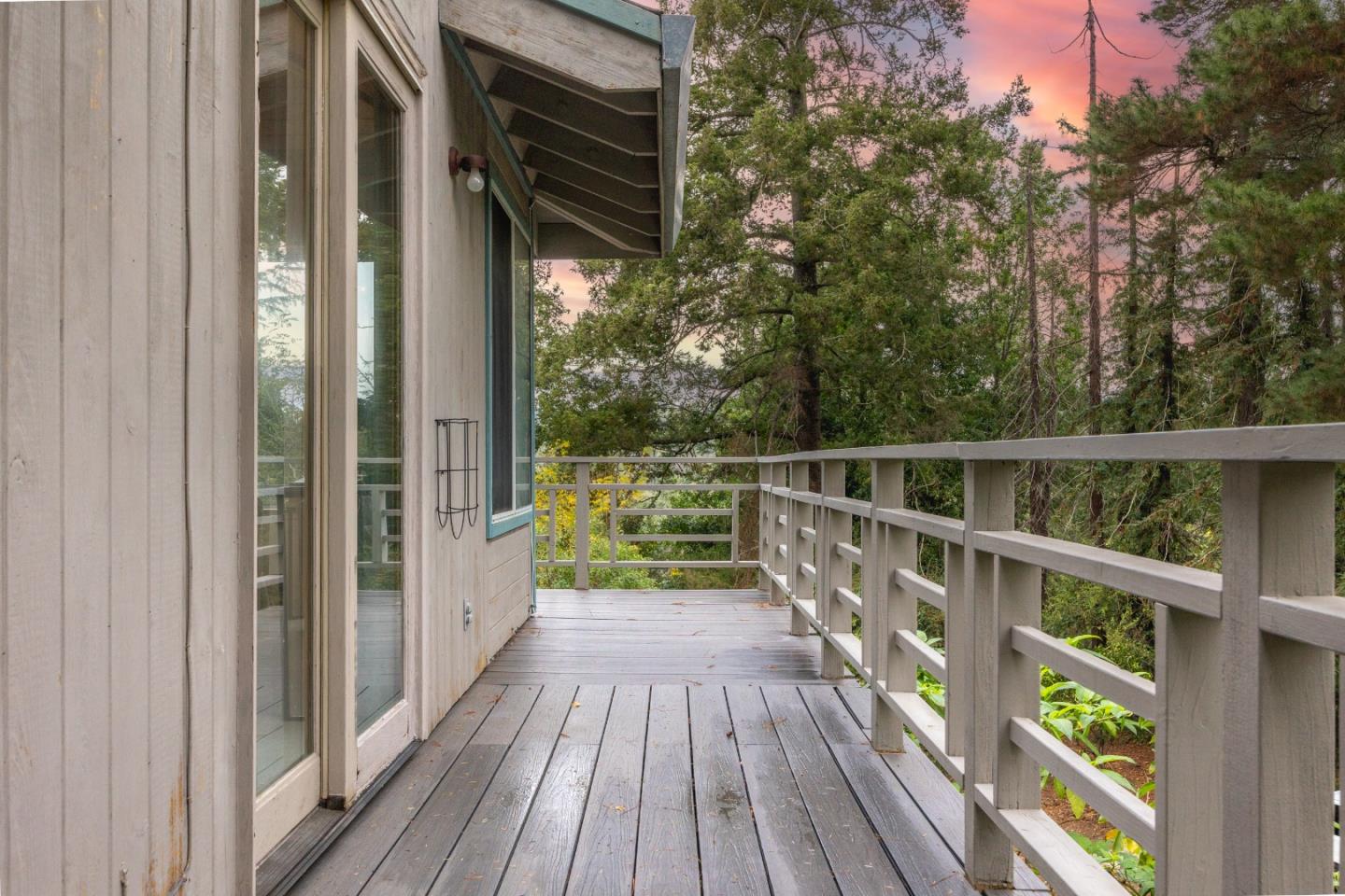 2345 Laurel Glen Road Soquel, CA 95073 - Photo 44 of 63 a view of balcony with wooden floor and fence