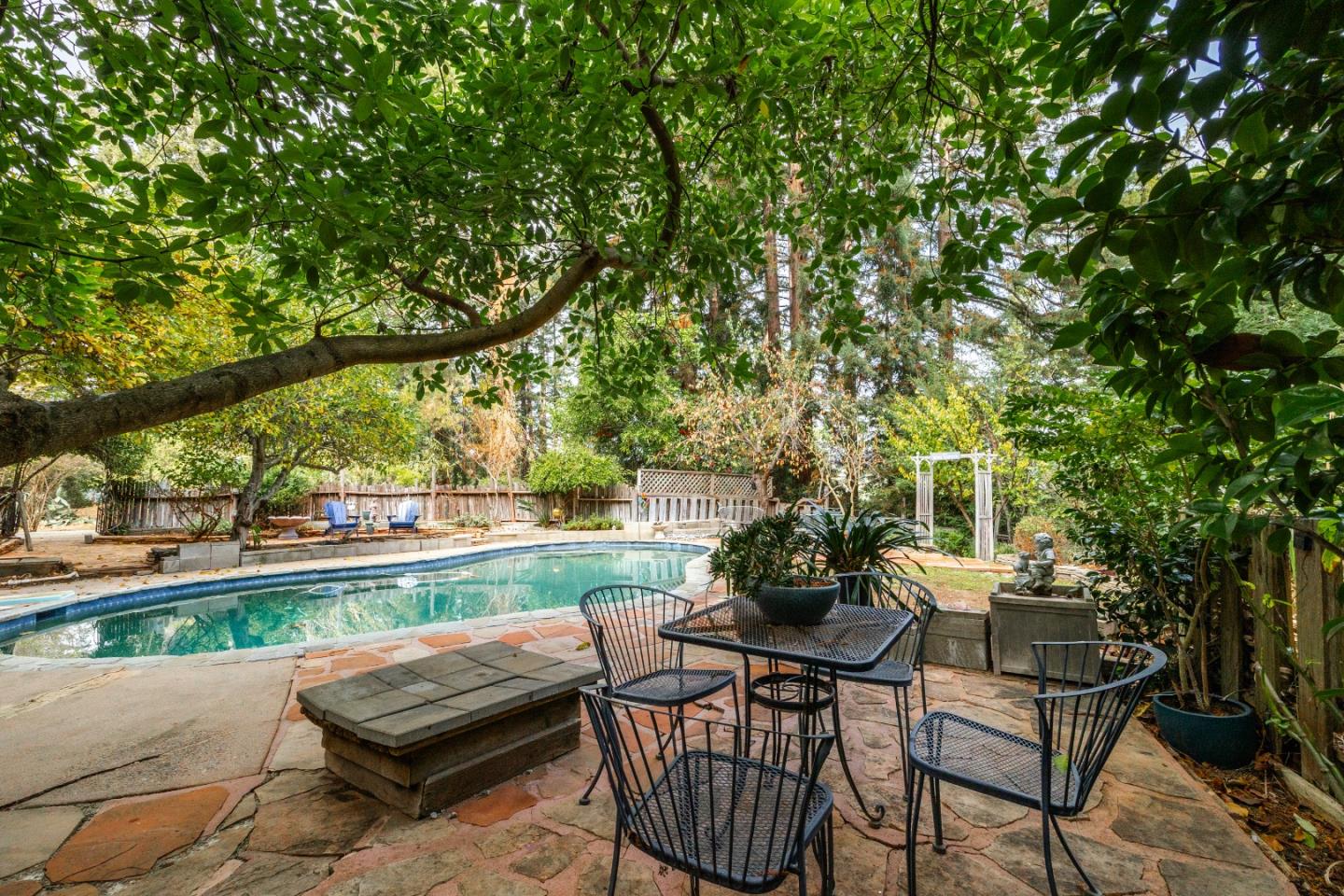 2345 Laurel Glen Road Soquel, CA 95073 - Photo 53 of 63 a view of backyard with seating area and green space
