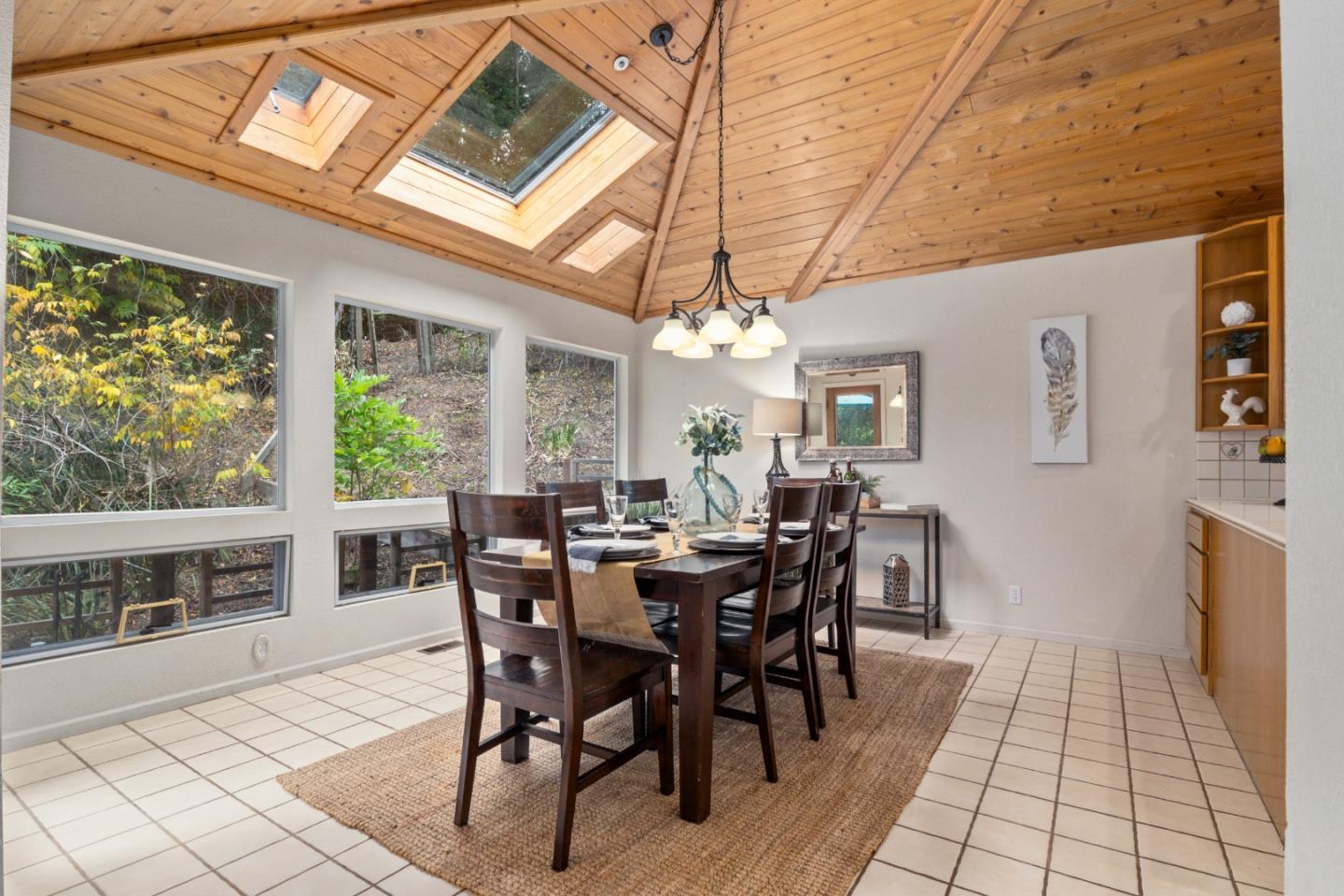 2345 Laurel Glen Road Soquel, CA 95073 - Photo 7 of 63 a view of a dining room with furniture window and outside view