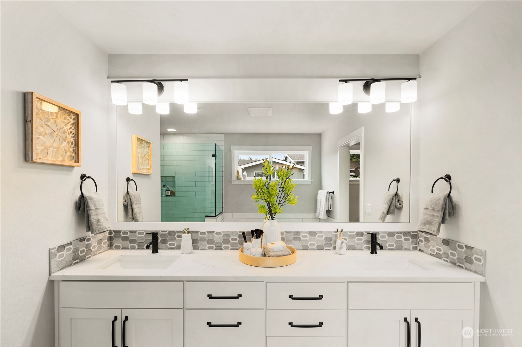 22530 Meridian Avenue South Bothell, WA 98021 - Photo 24 of 35 a bathroom with a sink and a mirror