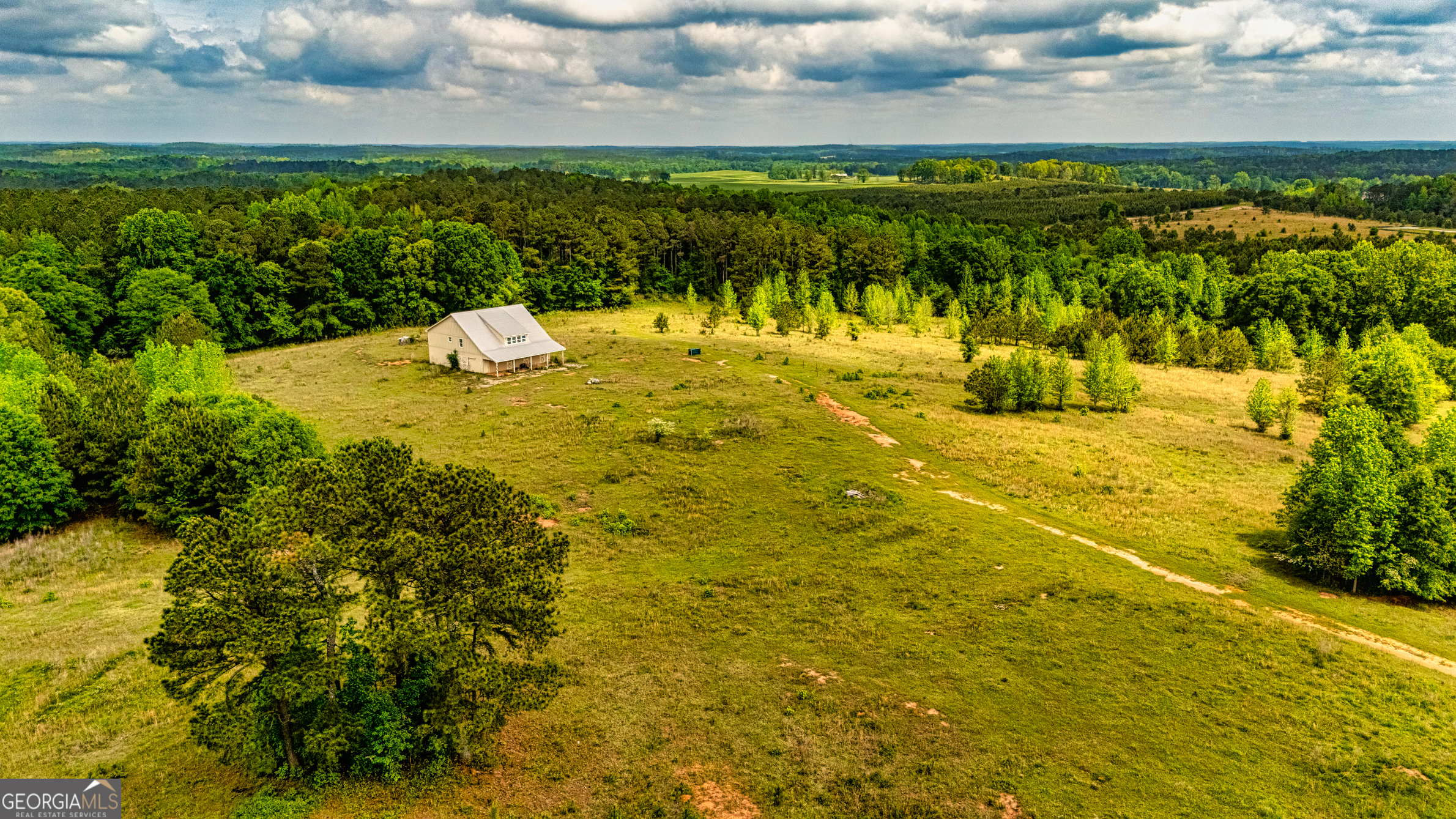 a view of an outdoor space and swimming pool
