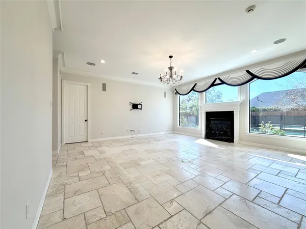 a view of a glass door and the window