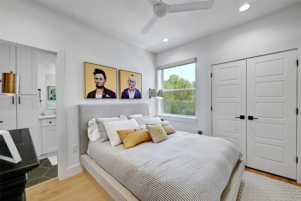 2909 Kuhlman Avenue, Unit 1 Austin, TX 78702 - Photo 22 of 40 a bed room with a bed and a window