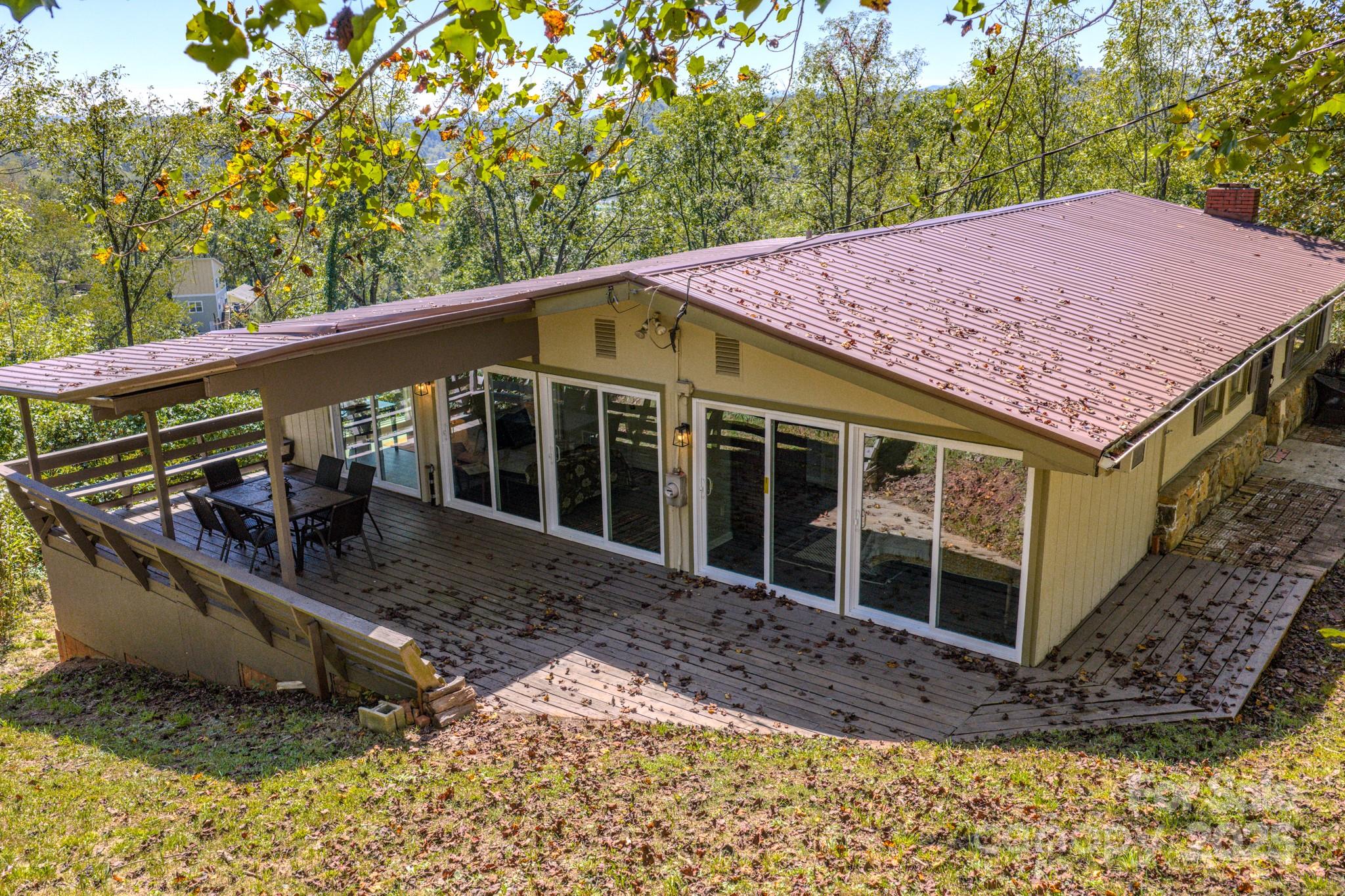 a view of a house with a porch