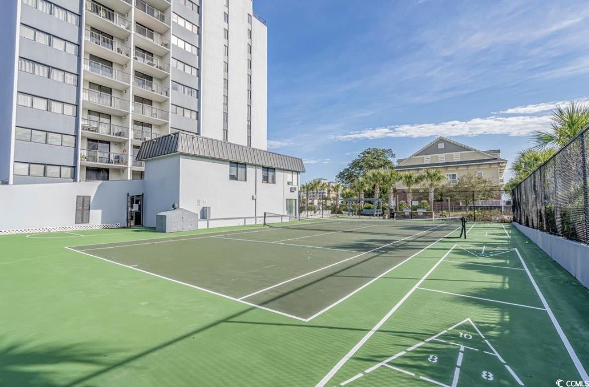 601 Mitchell Drive, Unit 1103 Myrtle Beach, SC 29577 - Photo 21 of 25 View of tennis court featuring shuffleboard and community basketball court