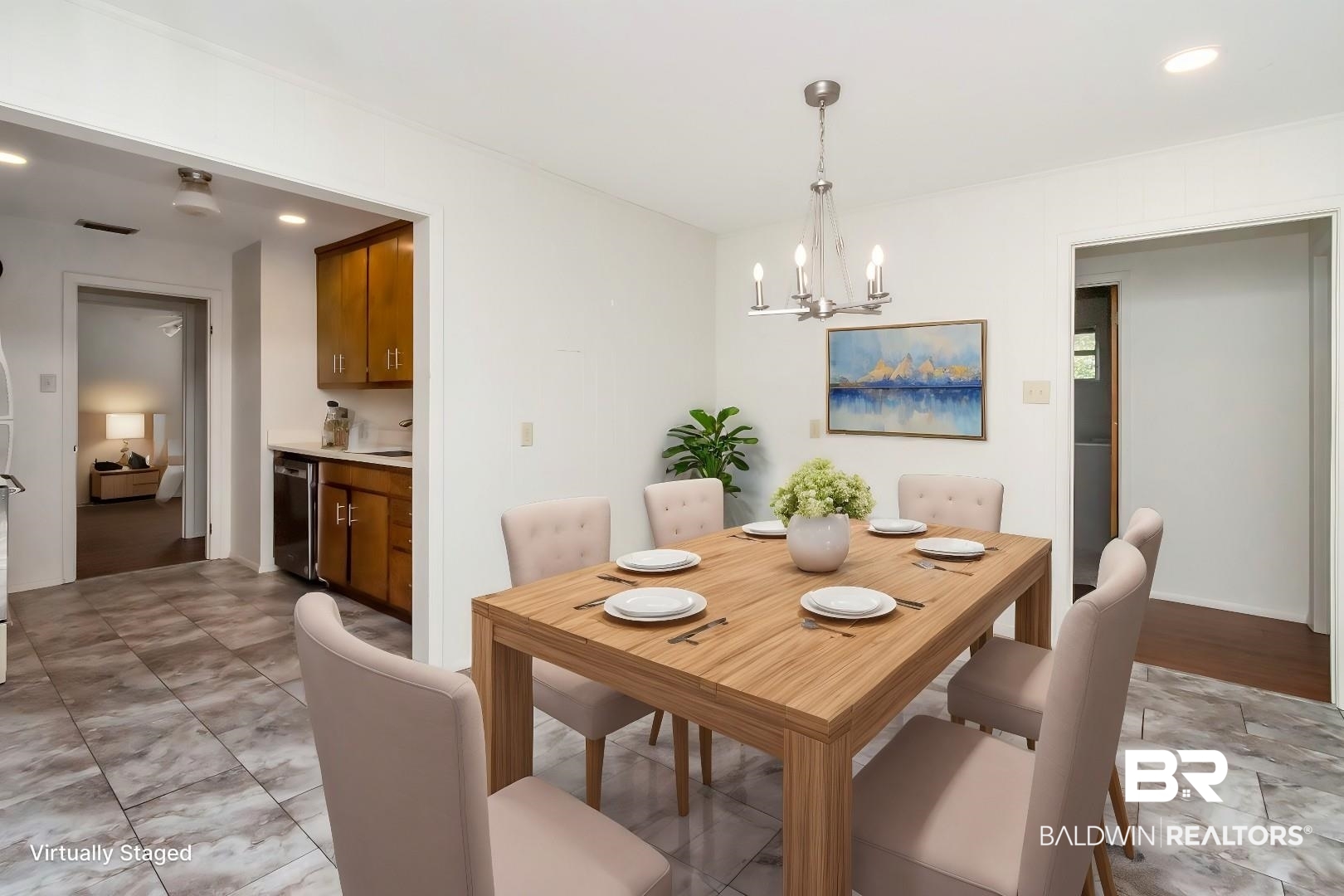 5412 South Norden Drive Mobile, AL 36608 - Photo 8 of 38 Dining room with an inviting chandelier