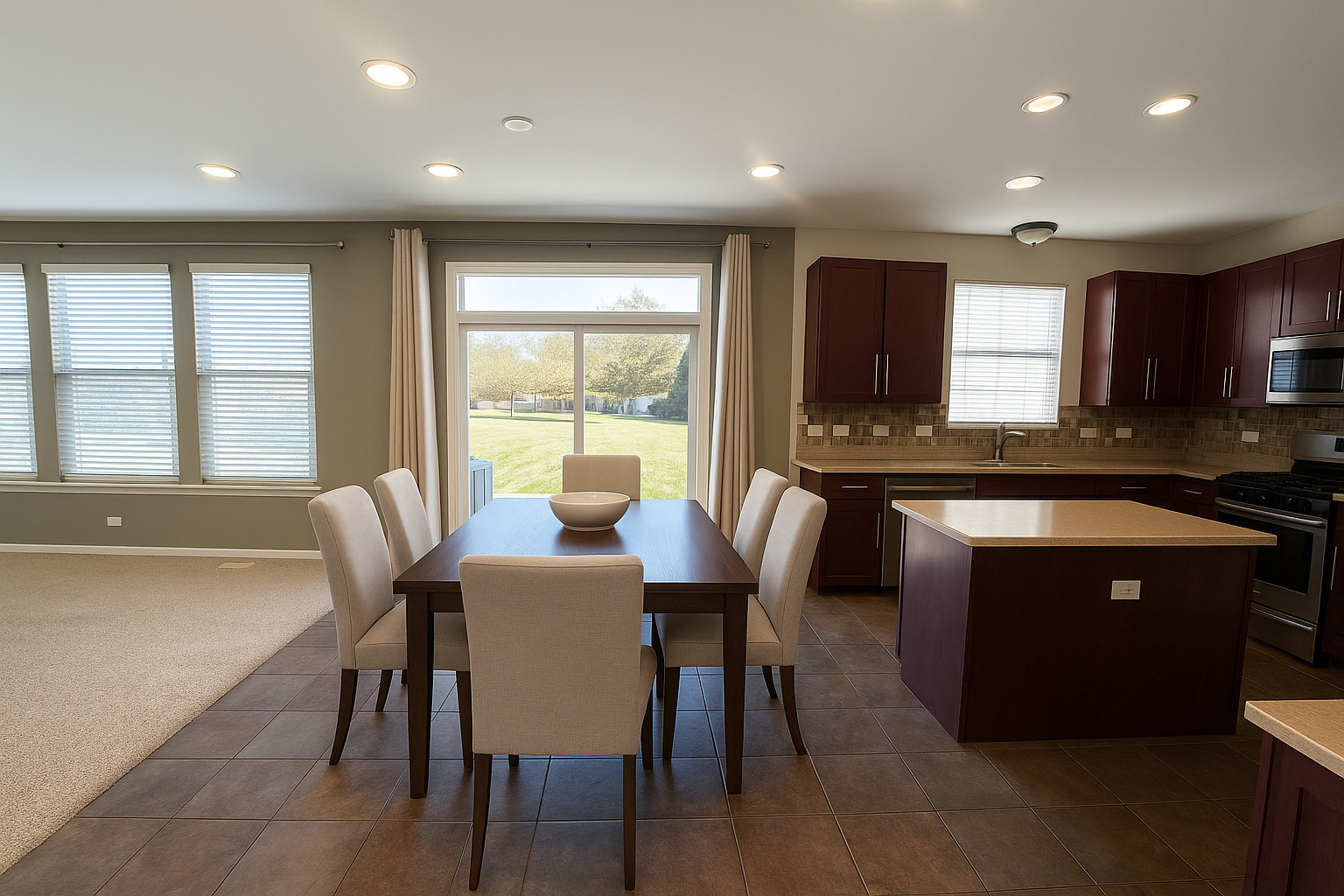 3134 Kyra Lane Elgin, IL 60124 - Photo 15 of 56 a kitchen with a table chairs sink and microwave