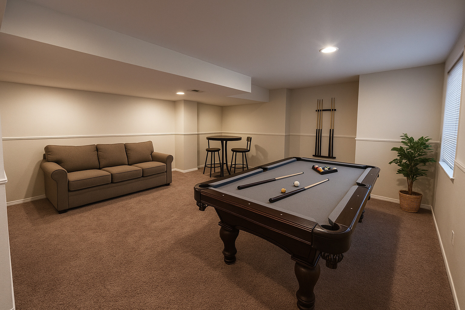 3134 Kyra Lane Elgin, IL 60124 - Photo 46 of 56 a living room with furniture pool table and wooden floor