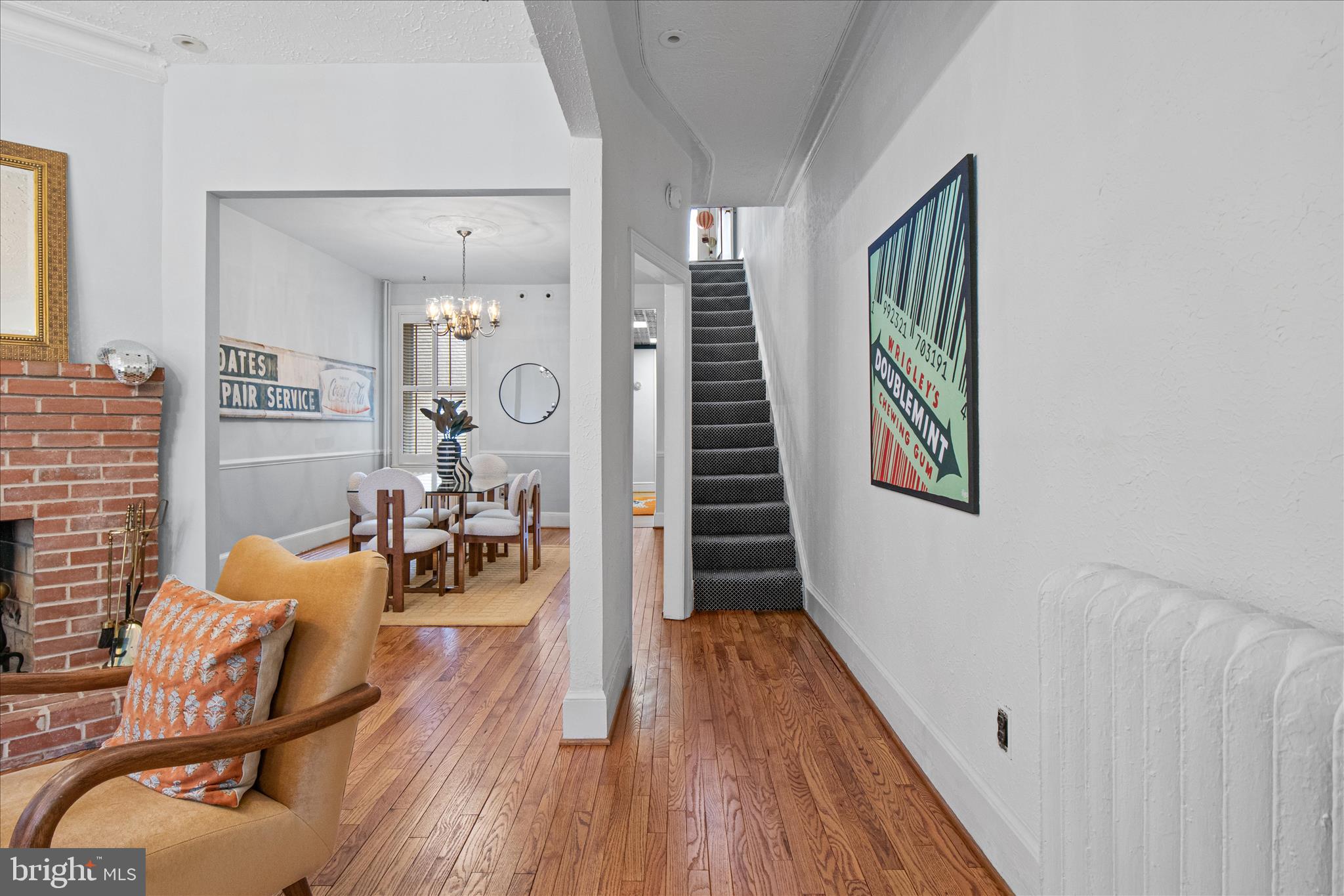 140 11th Street Northeast Washington, DC 20002 - Photo 17 of 45 a living room with furniture and wooden floor