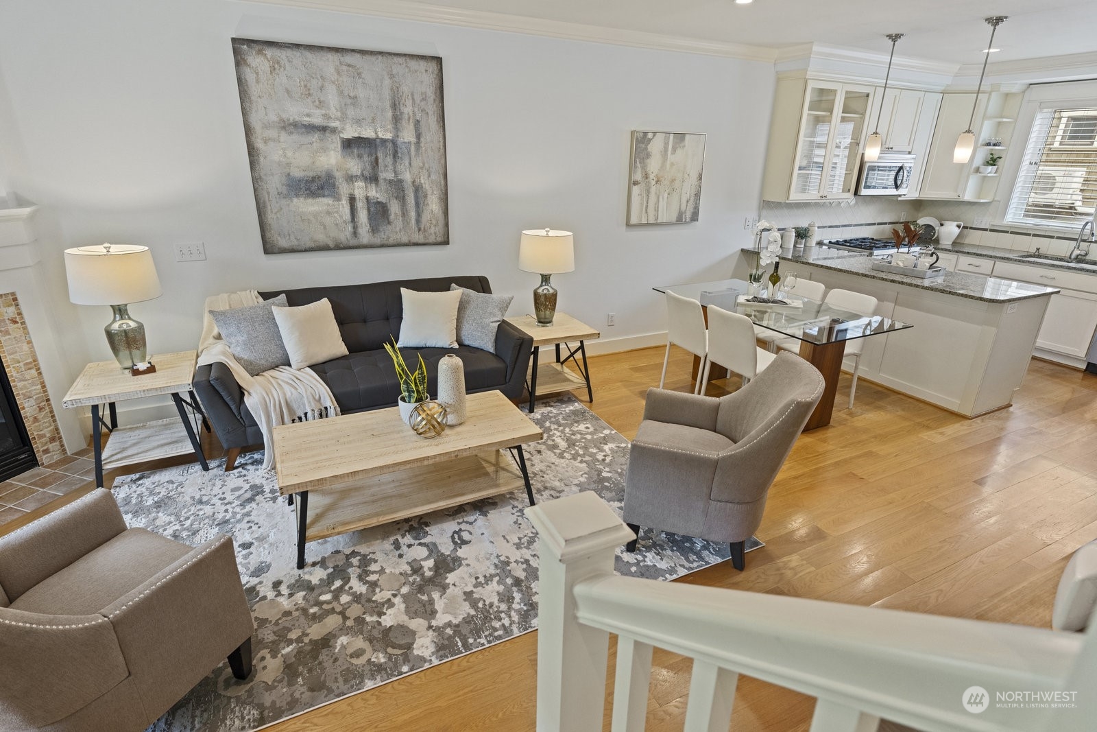 16 West Etruria Street Seattle, WA 98119 - Photo 15 of 40 a living room with furniture and a table