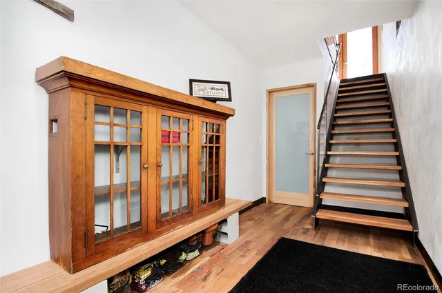 a view of wooden floor in a room