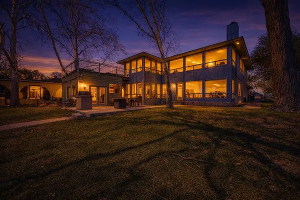 a outdoor space with patio furniture