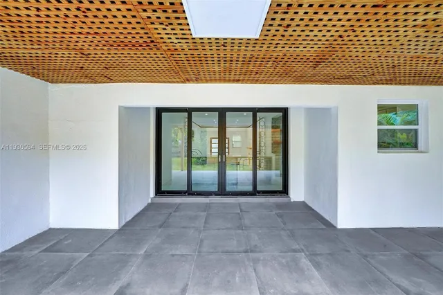 a view of an empty room