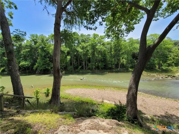 a view of a lake with a tree