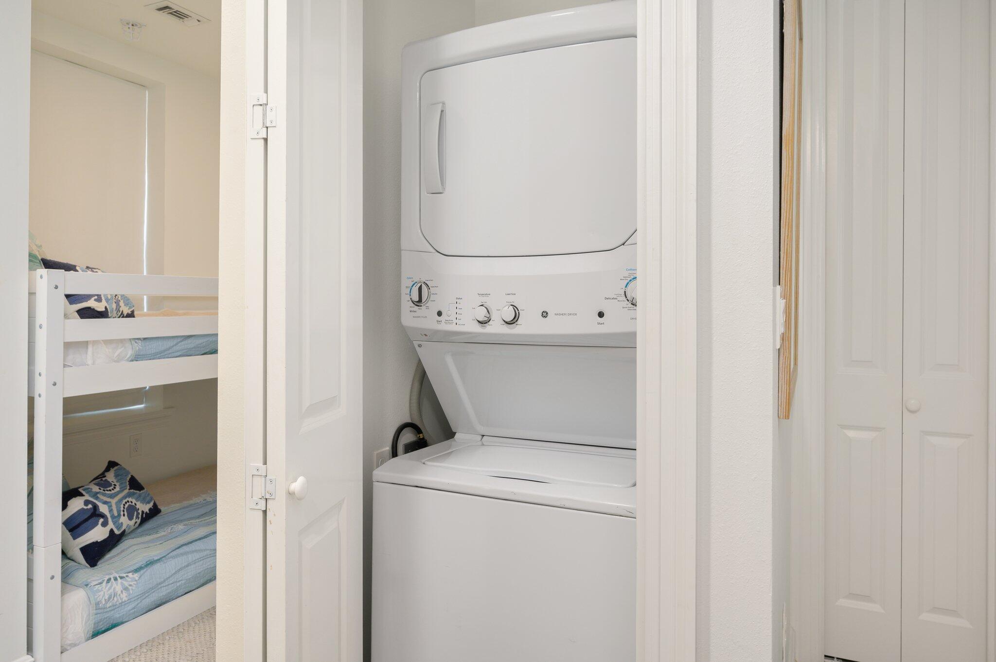 1740 South Co Highway 393, Unit 111 Santa Rosa Beach, FL 32459 - Photo 25 of 35 a utility room with dryer and washer