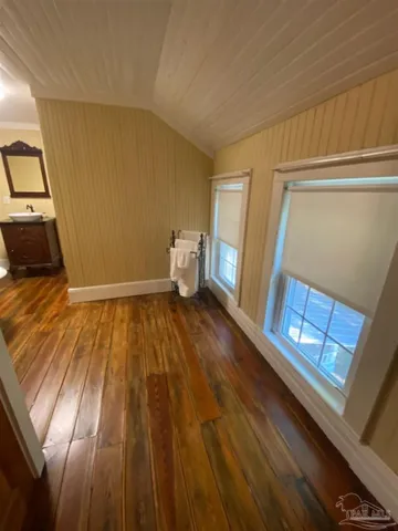 a view of wooden floor in a room