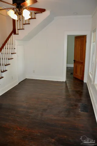 wooden floor in an empty room