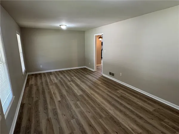 a view of wooden floor