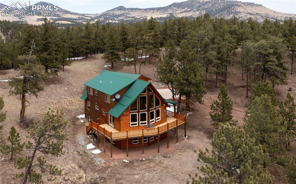 1321 Bristlecone Road Guffey, CO 80820 - Photo 1 of 37 an aerial view of a house with a yard