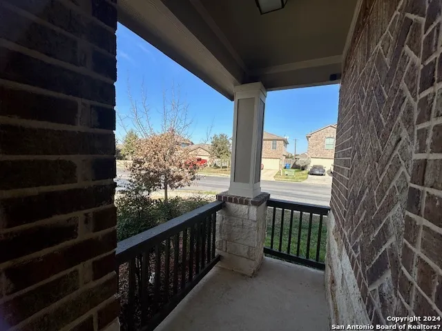 a view of hallway with shower