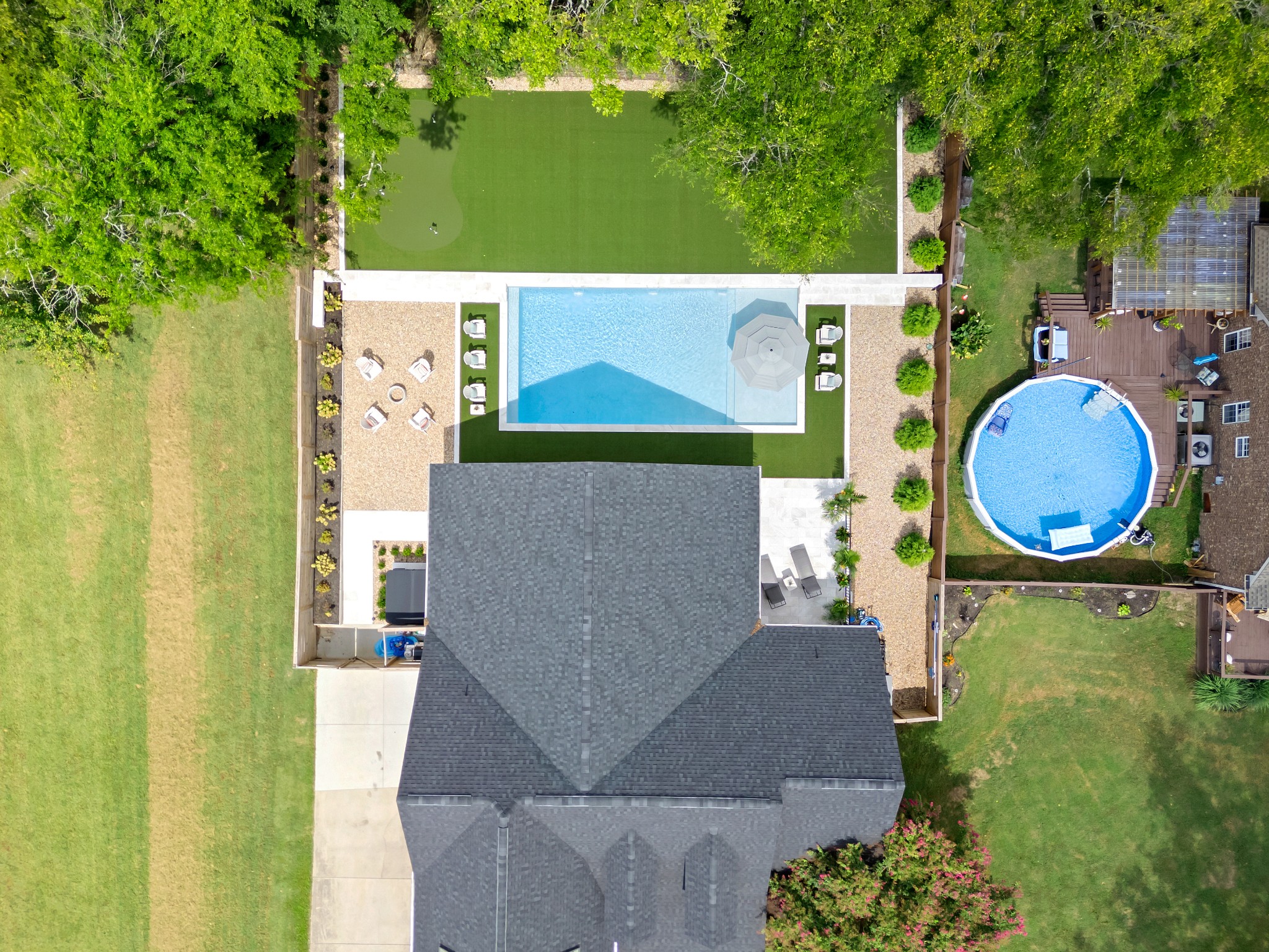 1014 Proud Eagle Eagleville, TN 37060 - Photo 53 of 59 an aerial view of a house with garden space and outdoor seating