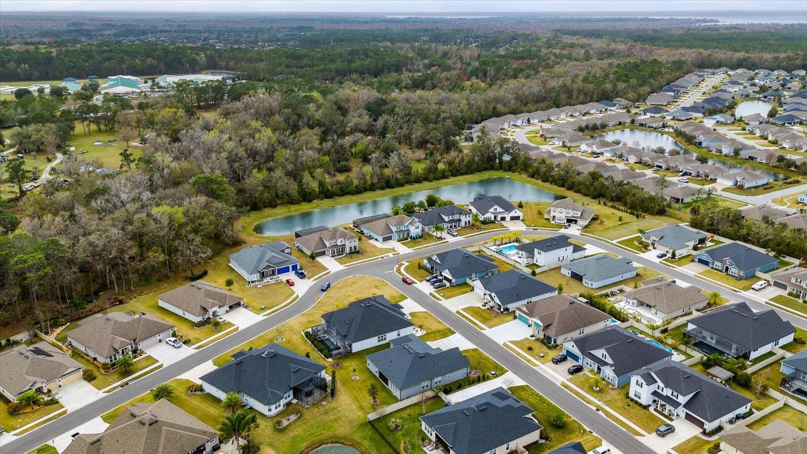 122 Kendall Way Street St. Augustine, FL 32092 - Photo 40 of 40 an aerial view of a house with a big yard