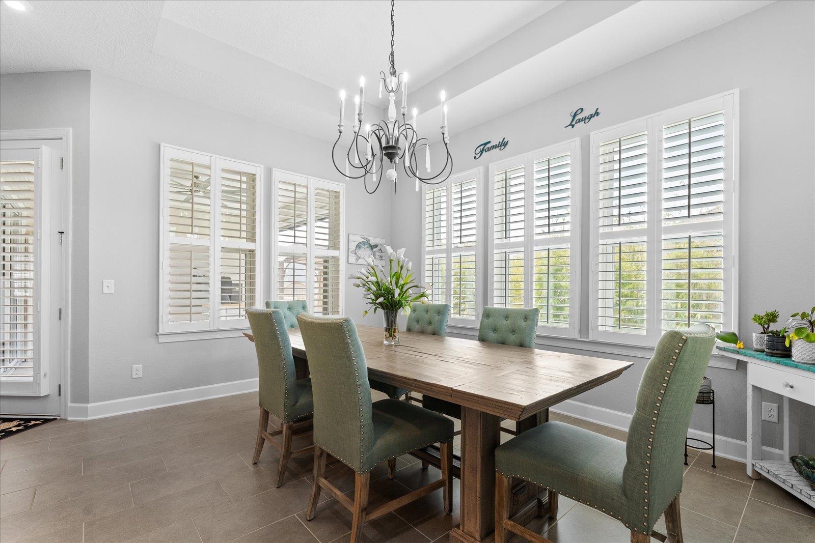 122 Kendall Way Street St. Augustine, FL 32092 - Photo 10 of 40 a view of a dining room with furniture window and outside view