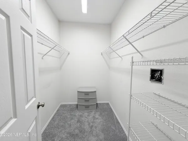 a view of a walk in closet