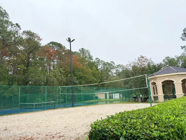 a view of a backyard with a garden