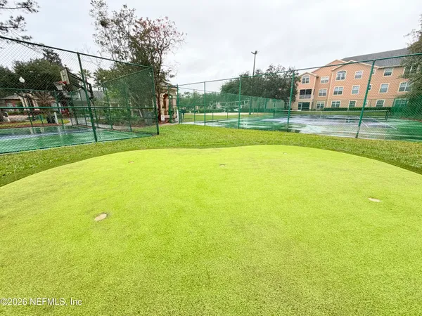 a view of building with outdoor space