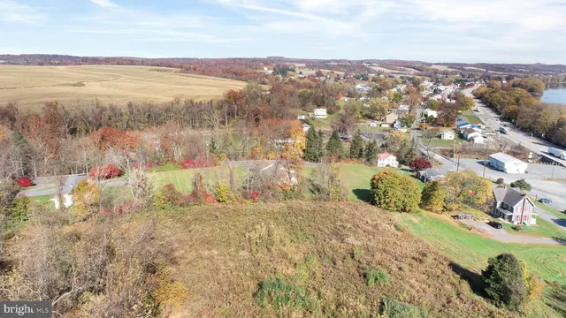 a view of lake and mountain