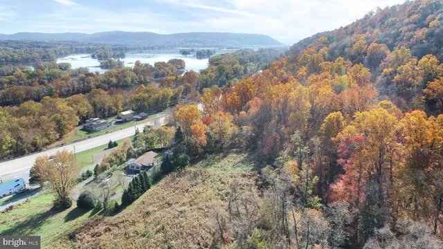 a view of city and mountain