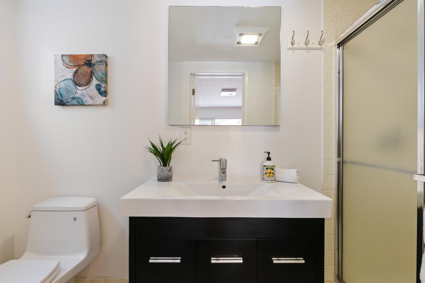 735 Clearfield Drive Millbrae, CA 94030 - Photo 44 of 64 a bathroom with a sink a toilet and mirror