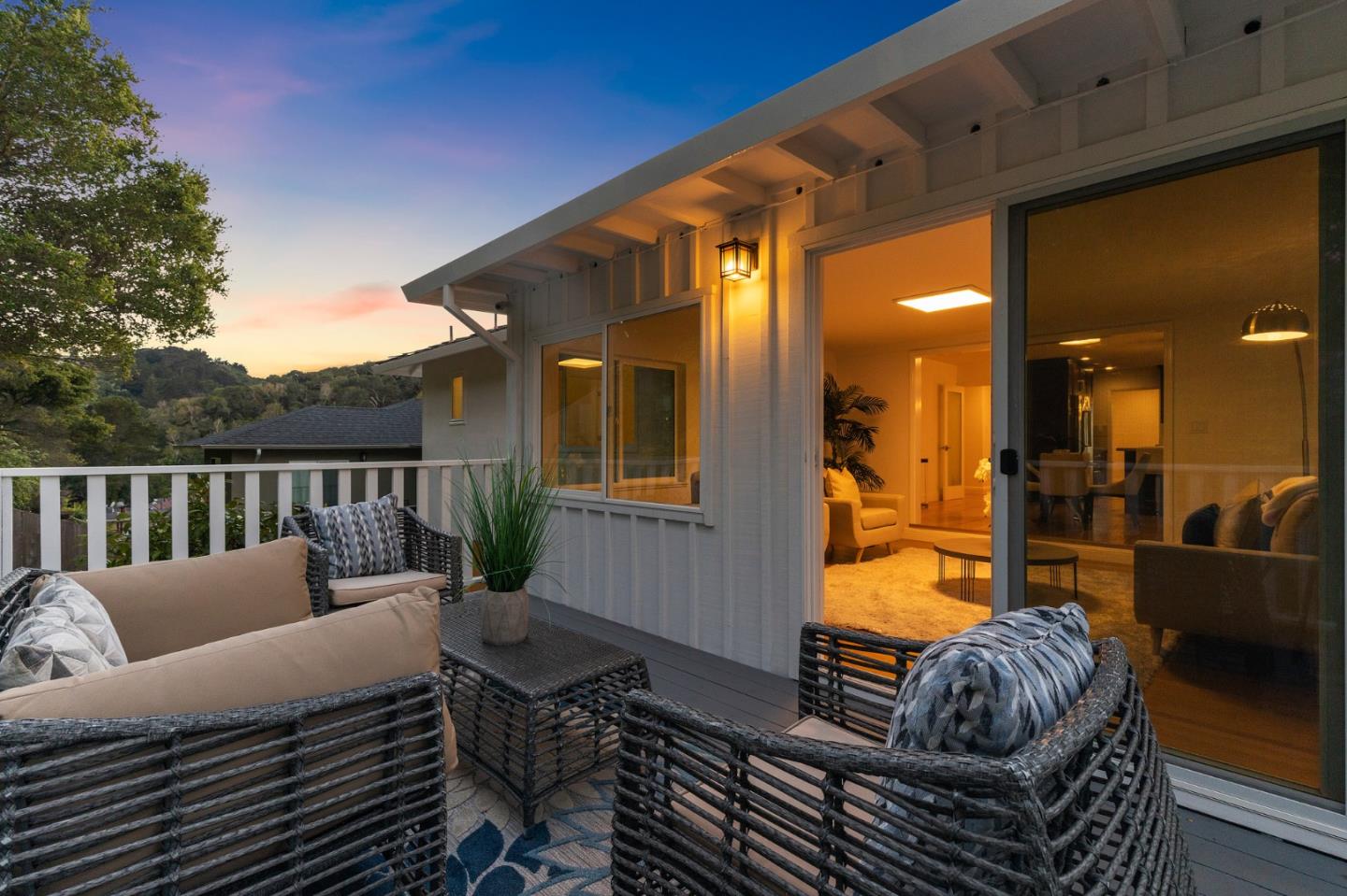 735 Clearfield Drive Millbrae, CA 94030 - Photo 60 of 64 a balcony with furniture and a potted plant
