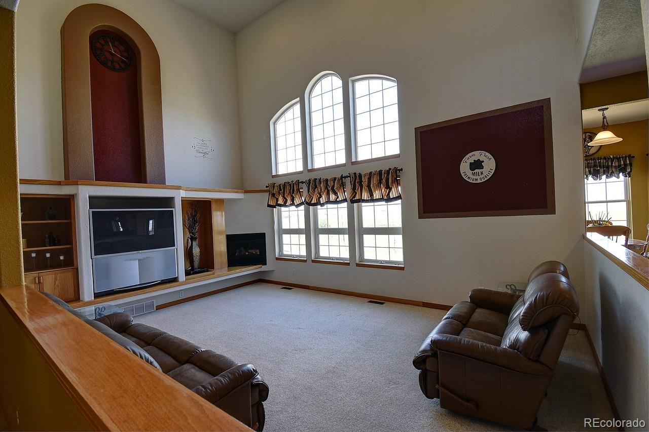 14855 Almstead Street Hudson, CO 80642 - Photo 14 of 39 a living room with furniture fireplace and window