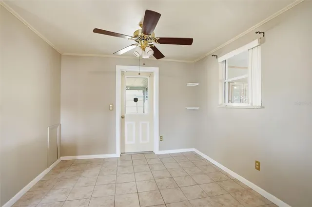 a view of an empty room