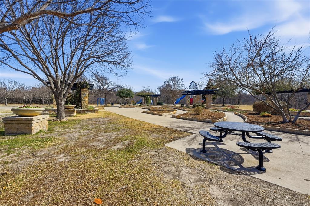 1316 Rio Grande Drive Allen, TX 75013 - Photo 38 of 40 a swimming pool with outdoor seating and yard