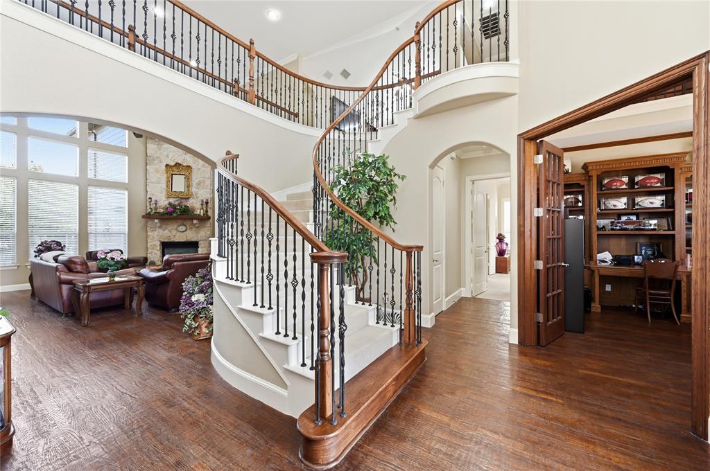 1316 Rio Grande Drive Allen, TX 75013 - Photo 5 of 40 a view of entryway livingroom and hall with wooden floor