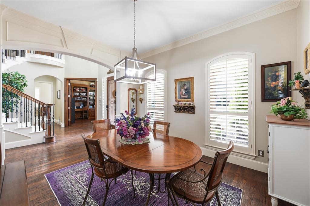 1316 Rio Grande Drive Allen, TX 75013 - Photo 8 of 40 a view of a dining room with furniture window and wooden floor