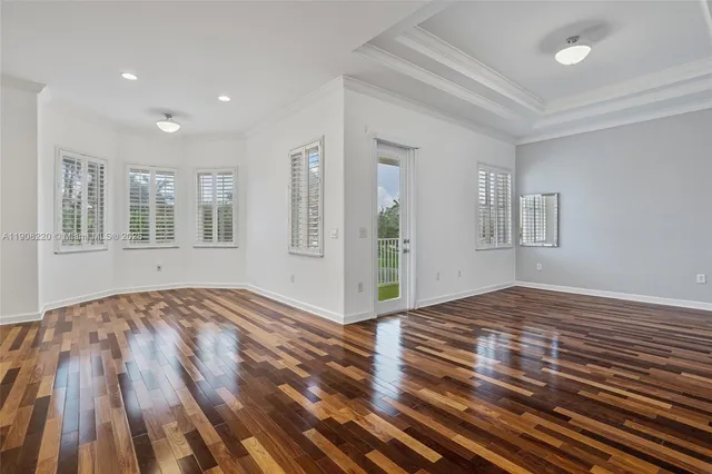 a view of an empty room and window