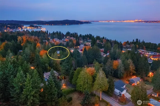 a city view with ocean view