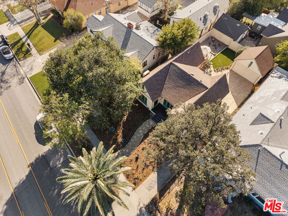 1667 Allen Avenue Pasadena, CA 91104 - Photo 42 of 50 an aerial view of a house with swimming pool and outdoor space