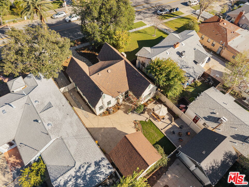 1667 Allen Avenue Pasadena, CA 91104 - Photo 45 of 50 an aerial view of a house with a garden