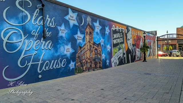 a front view of a building