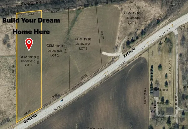 $179,900 | Lt1 Durand Avenue, Yorkville, WI 53182