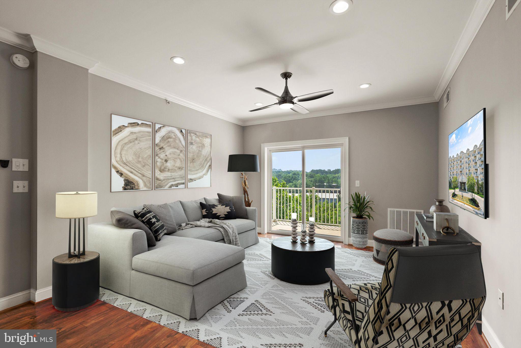 6301 Edsall Road, Unit 619 Alexandria, VA 22312 - Photo 1 of 53 Living room area (virtual staging)